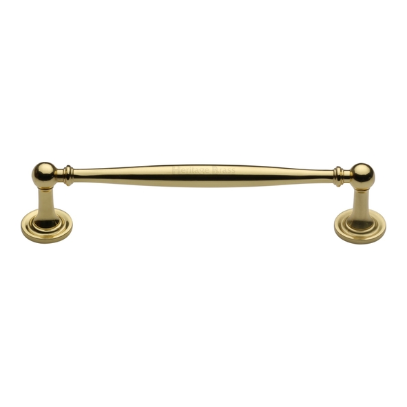 C2533 152-PB • 152 x 177 x 38mm • Polished Brass • Heritage Brass Elegant Cabinet Pull Handle